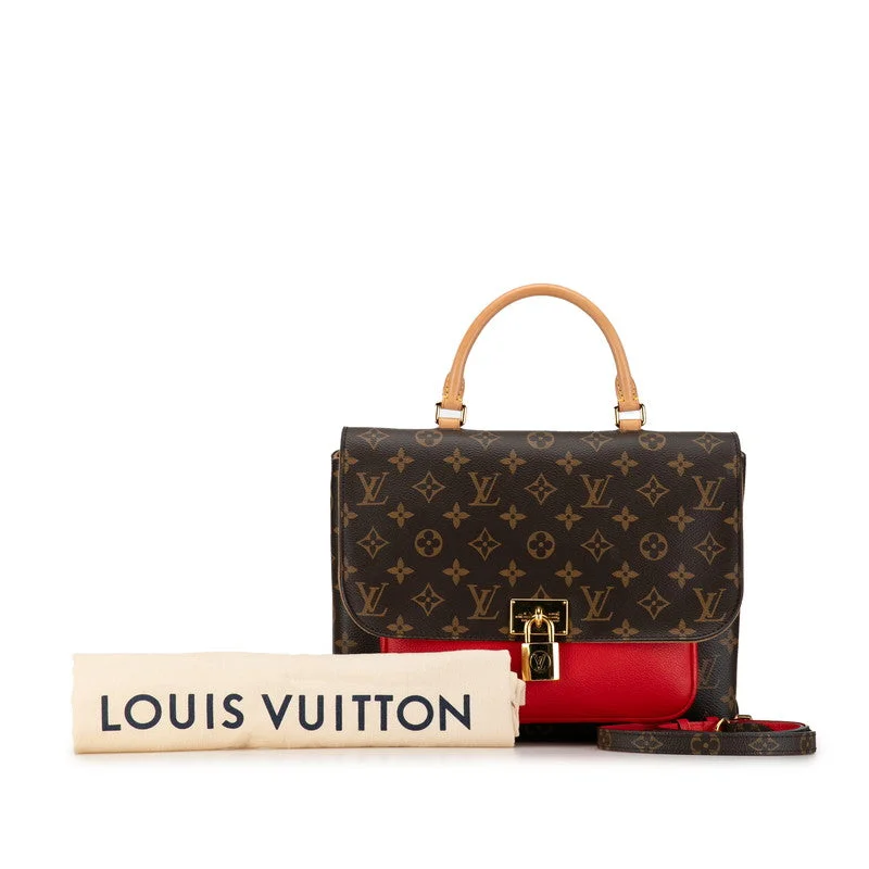 Best-selling designer bags 2025Louis Vuitton Monogram Marinian Handbag 2WAY M44286 Brown Coclico PVC Leather  Louis Vuitton