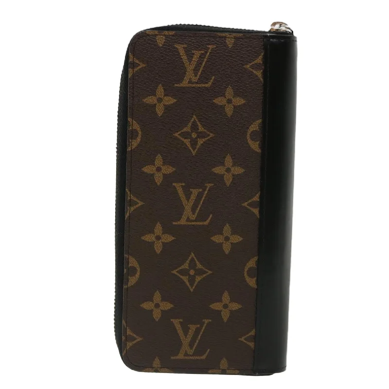 Affordable leather bagsLOUIS VUITTON Monogram Macassar Portefeuille Thanon Long Wallet M63489 LV 31715A