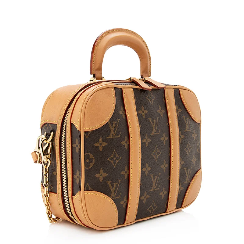 Customizable monogram bagsLouis Vuitton Monogram Canvas Valisette BB Top Handle (20590)