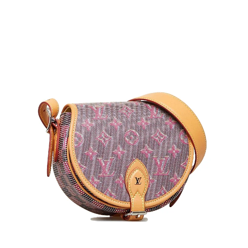 Designer bags with gold hardwareLouis Vuitton Monogram LV Pop Tambourin (SHG-K8hGTd)