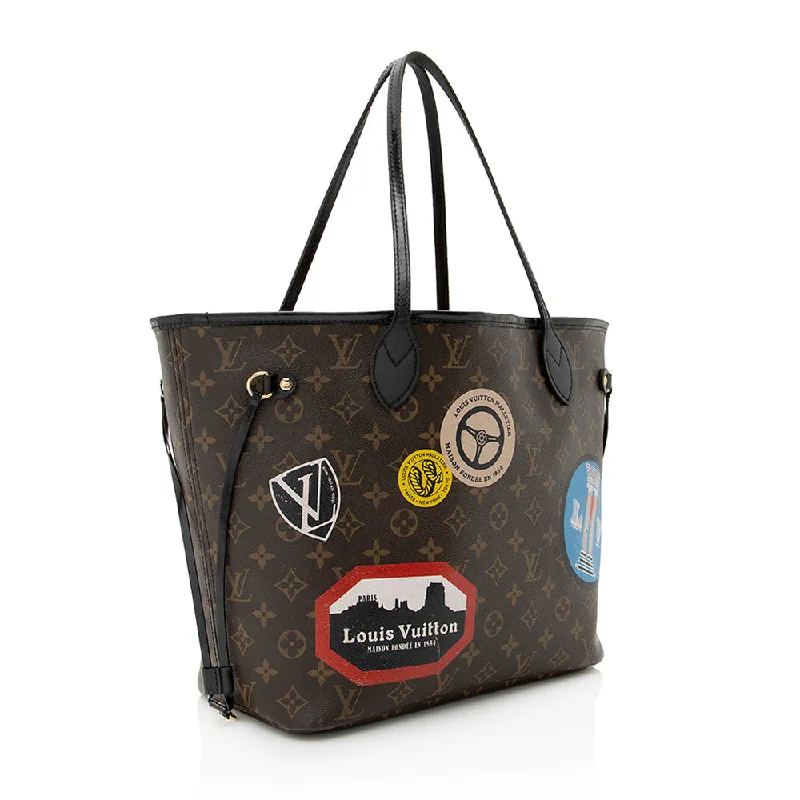 Water-resistant travel backpacksLouis Vuitton Monogram Canvas World Tour Neverfull MM Tote (21977)