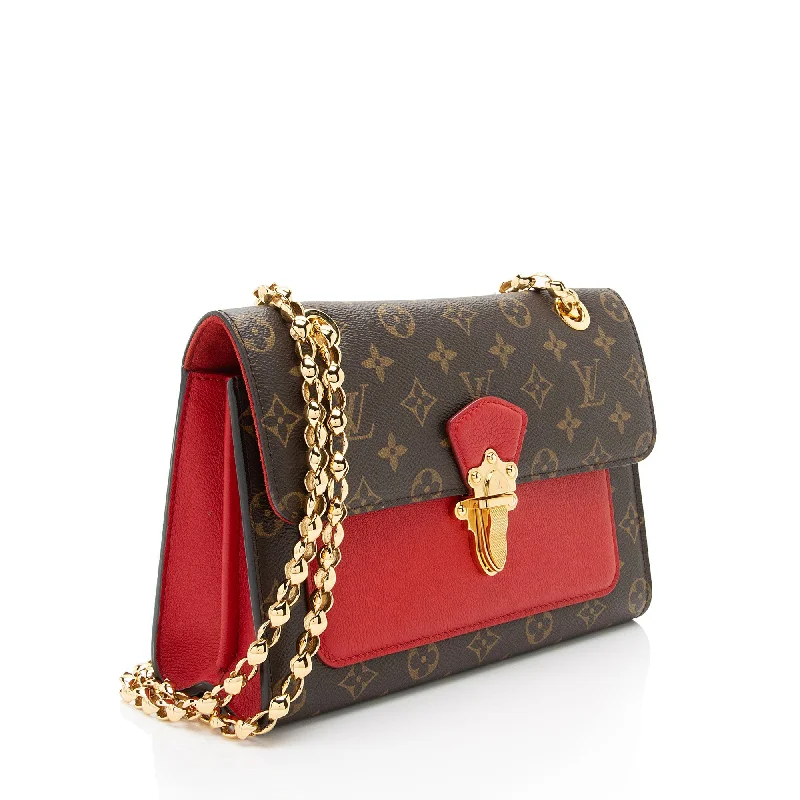 Luxury bags with exotic skinsLouis Vuitton Monogram Canvas Victoire Chain Bag (MCNB1E)