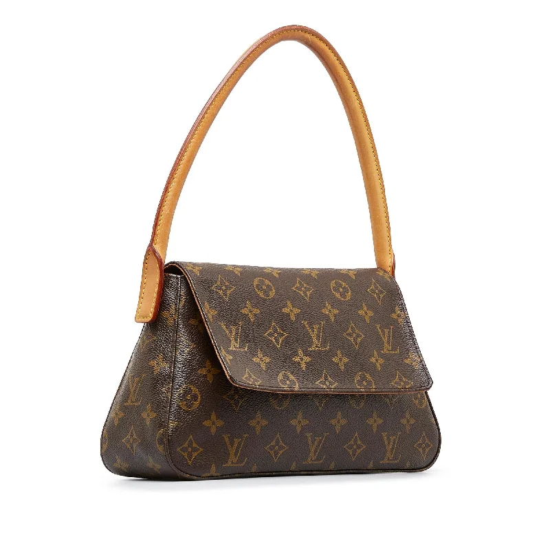 Minimalist leather handbagsLouis Vuitton Monogram Looping Mini (SHG-8DZ1aE)