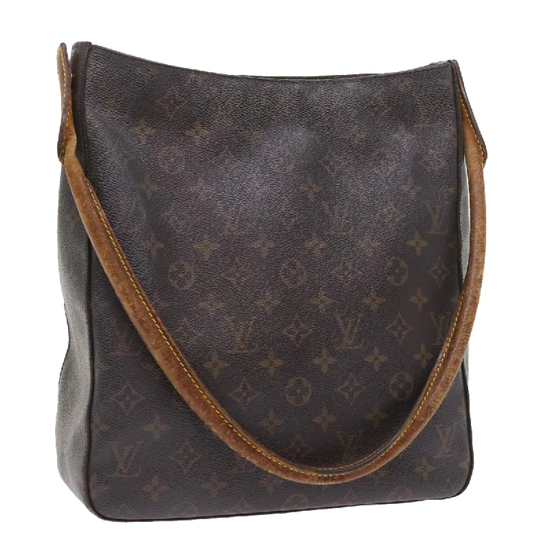 Lightweight duffle bags for gymLOUIS VUITTON Monogram Looping GM Shoulder Bag M51145 LV Auth bs9521