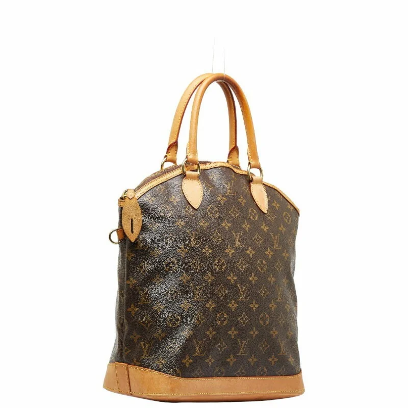 Compact crossbody bags for travelLOUIS VUITTON Monogram Lockit Vertical Handbag M40103 Brown PVC Leather Ladies