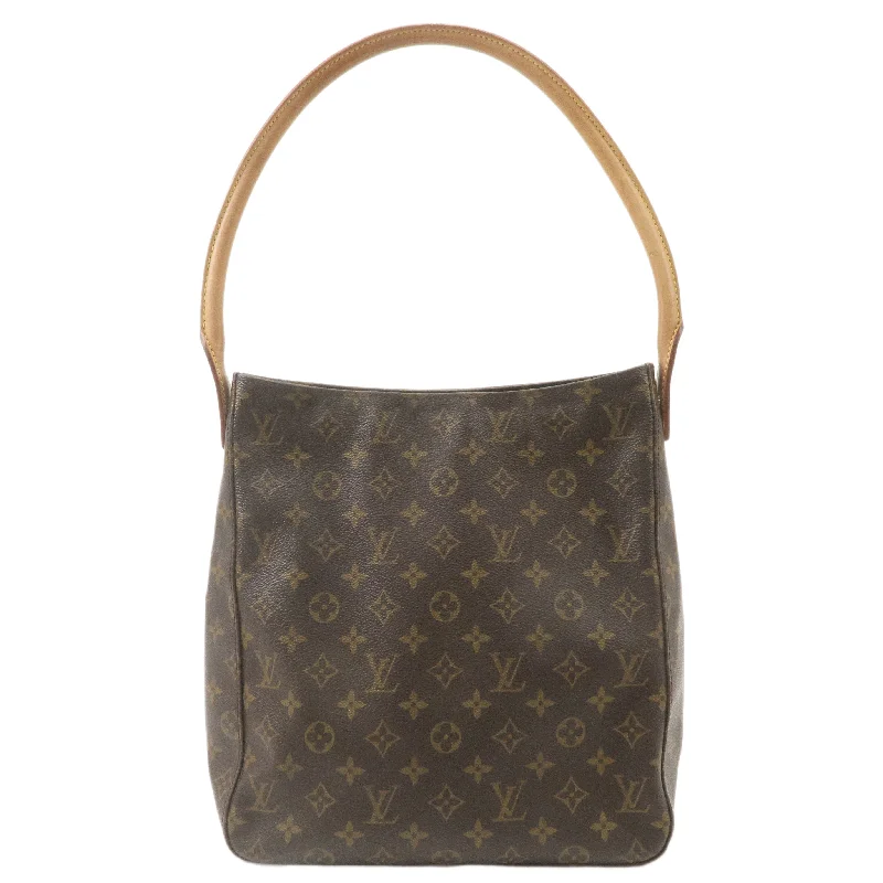 Eco-friendly tote bags for shoppingLouis Vuitton Monogram Looping GM Shoulder Bag Brown M51145