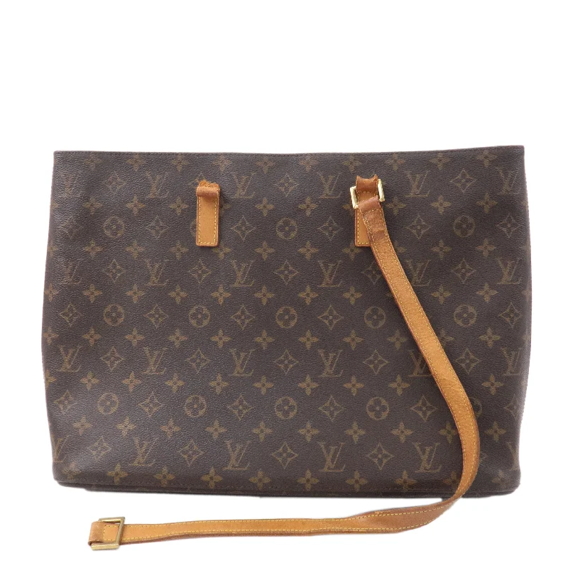 Customizable monogram bagsLouis Vuitton Monogram Luco Tote Bag Hand Bag Brown M51155