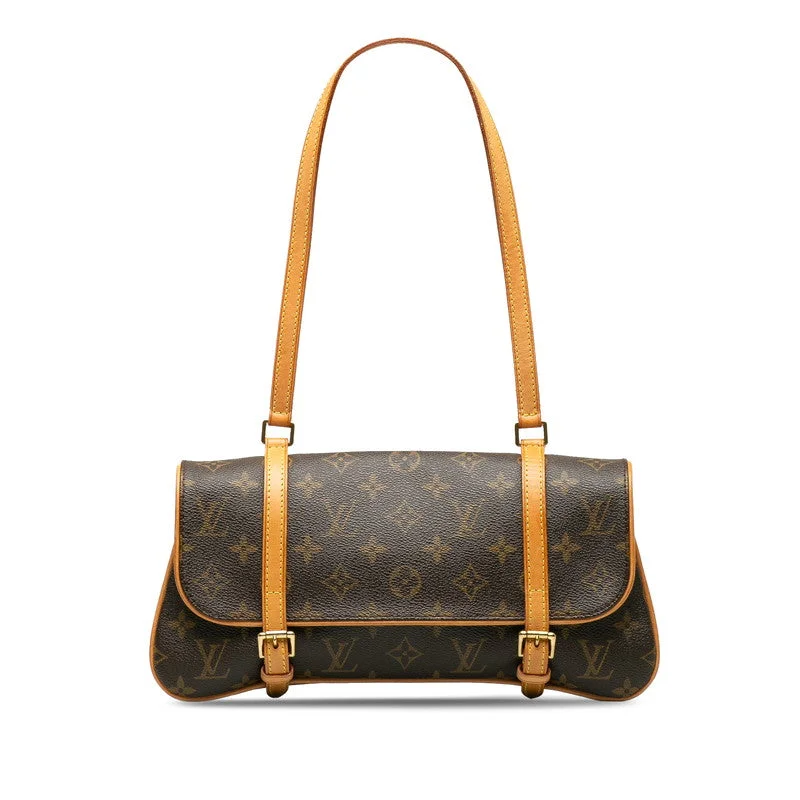 Luxury bags with exotic skinsLouis Vuitton Monogram M51157 Shoulder Bag PVC/Leather Brown