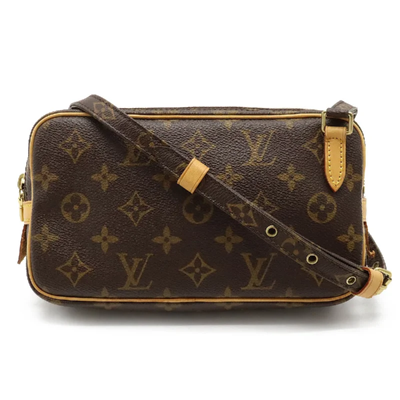 Designer bags with gold hardwareLouis Vuitton Monogram Marley Bandouliere Crossbody Bag M51828