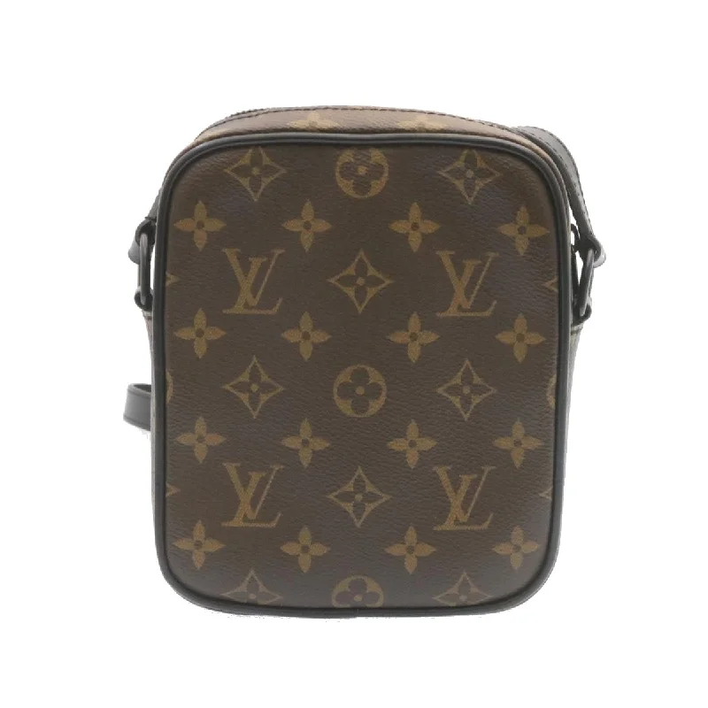 High-quality leather messenger bagsLOUIS VUITTON Monogram Macassar Christopher wearable Shoulder Bag M69404 27934A