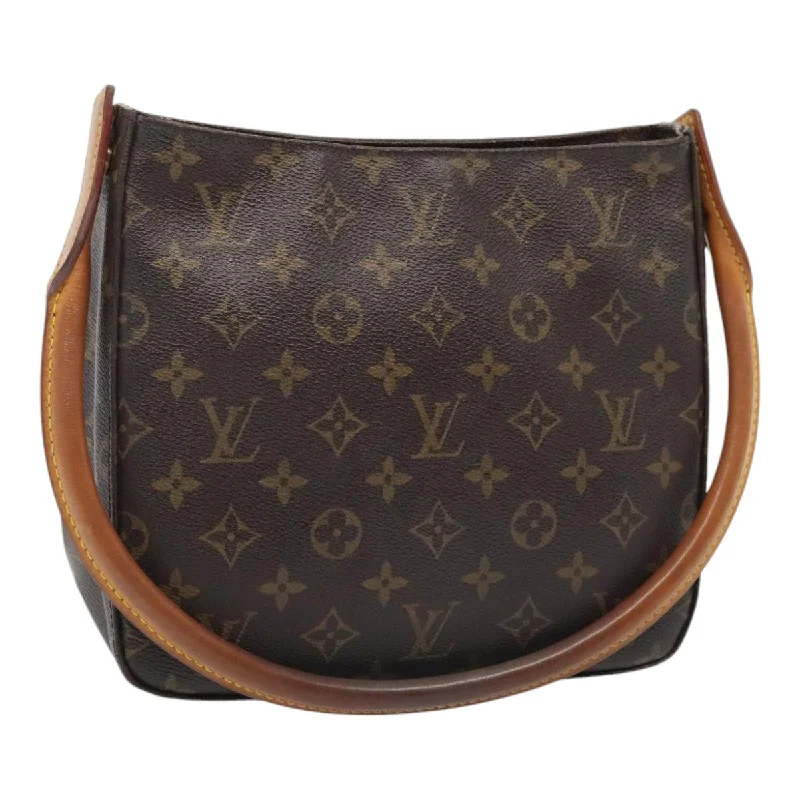 Designer bags with detachable strapsLOUIS VUITTON Monogram Looping MM Shoulder Bag M51146 LV Auth 88912