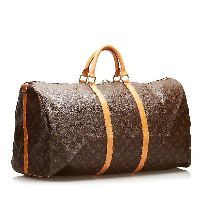 High-quality leather messenger bagsLouis Vuitton Monogram Keepall Bandouliere 60 (SHG-35992)