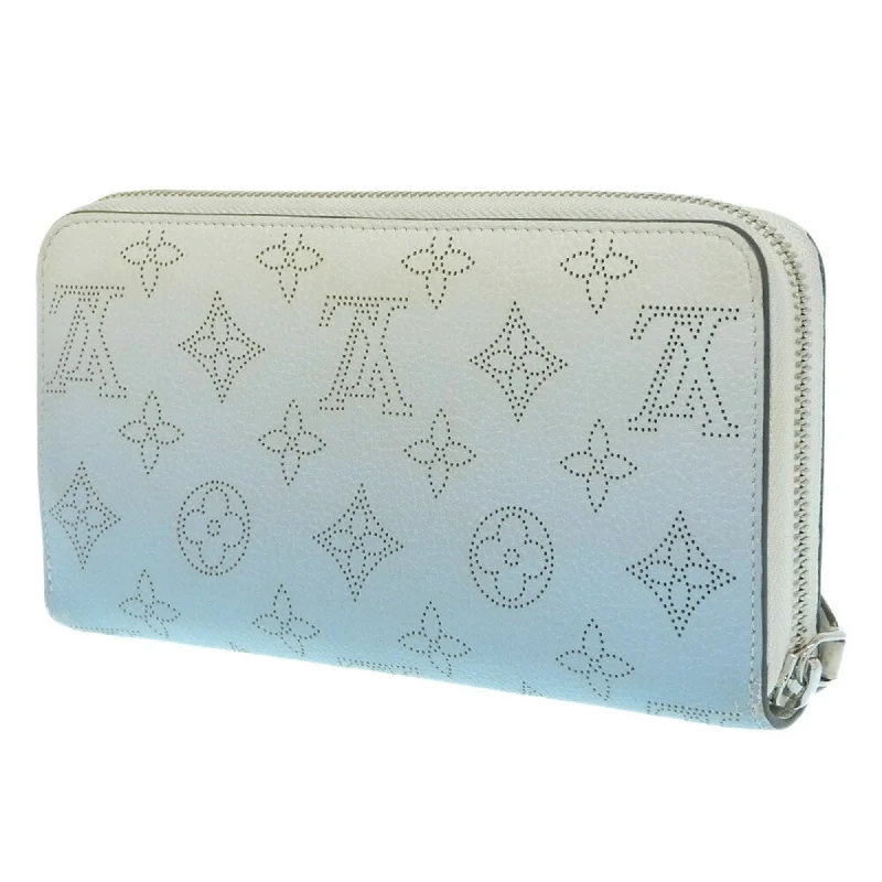 High-end designer bags for menLOUIS VUITTON Monogram Mahina Zippy Punching Blue Gradation M80494