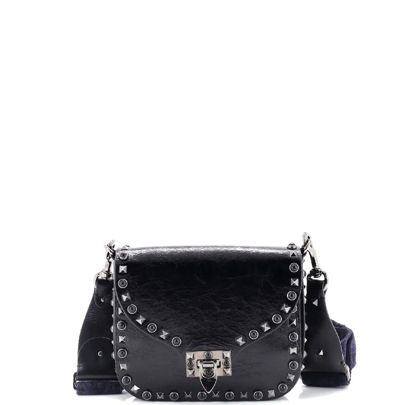 Vintage-inspired handbagsRolling Rockstud Crossbody Bag Leather with Cabochons Small