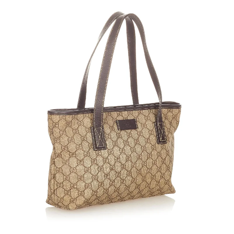 Luxury bags with exotic skinsGucci GG Supreme Tote Bag (24312)