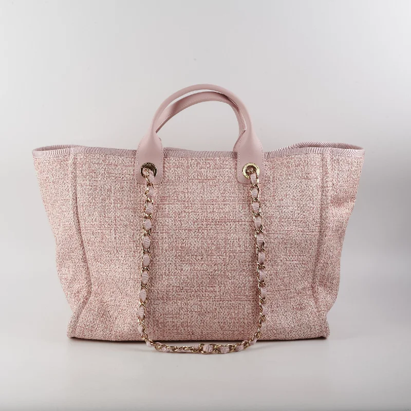 Designer bags with top handlesITEM 18 - Chanel Deauville Medium Pink