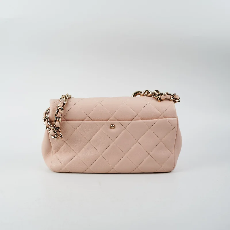 Minimalist leather handbagsChanel Quilted Pink Seasonal Bag (Microchipped)