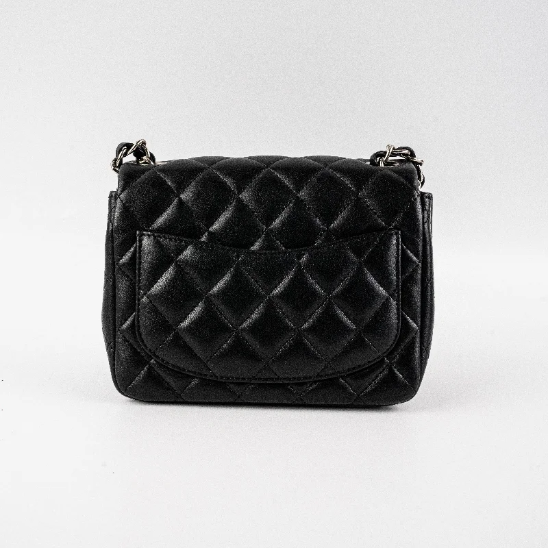 Luxury brand bags on saleChanel Square Mini Lambskin Black Bag