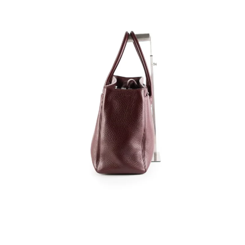 Affordable leather bagsChanel Cerf Tote Large Bag Burgandy