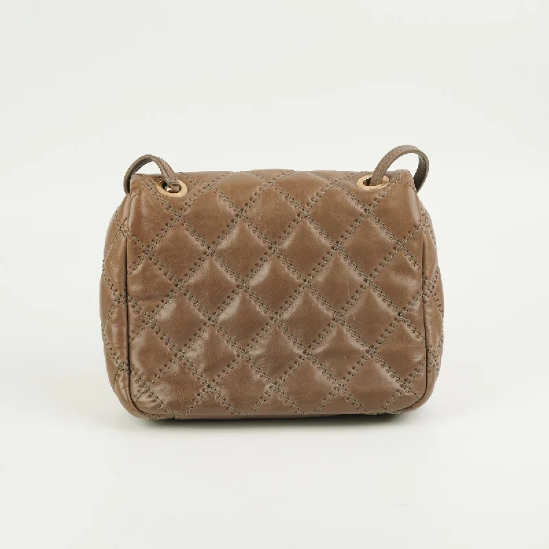 Affordable leather bagsChanel Quilted Square Flap Lambskin Taupe