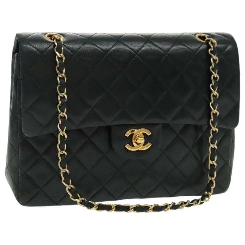 Trendy bucket bags for summerCHANEL Matrasse Chain Shoulder Bag Lamb Skin Black Gold CC  bs19047A