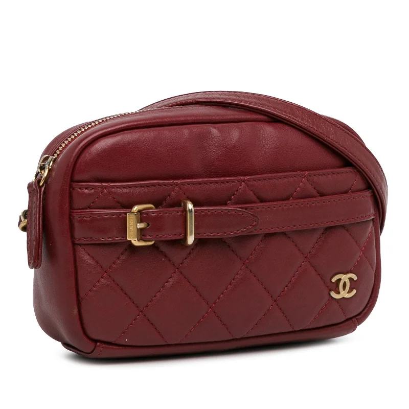 Best-selling designer bags 2025Chanel Small Quilted Lambskin Buckle Camera Bag (xw9Eo6)