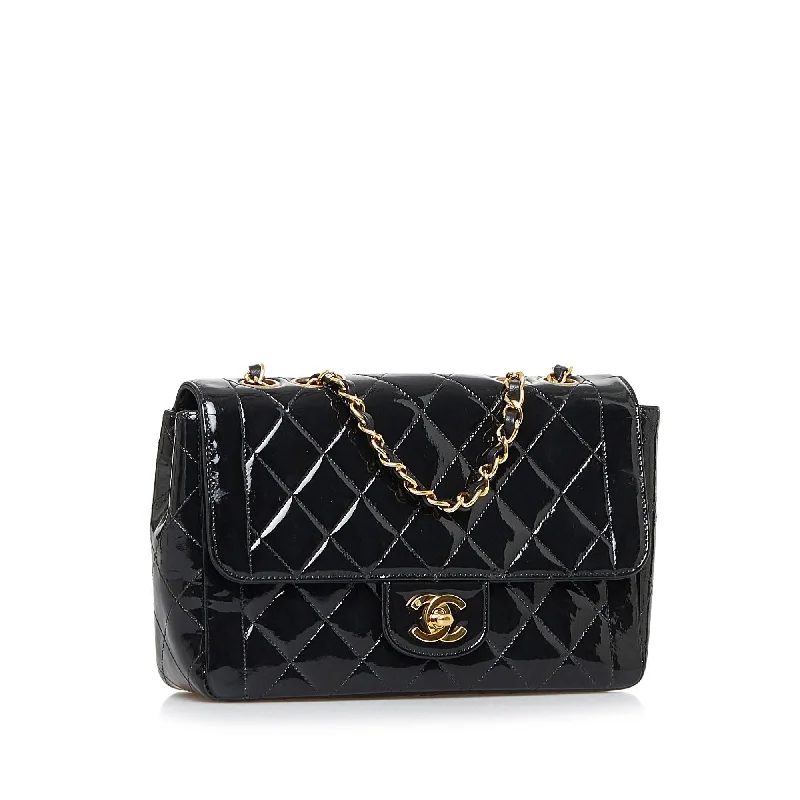 Designer bags with top handlesChanel Small Quilted Patent Border Flap Bag (aW2dYK)