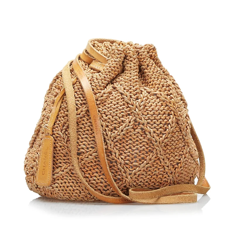 High-quality leather messenger bagsChanel Vintage Crochet Bucket Bag (HX7aR1)