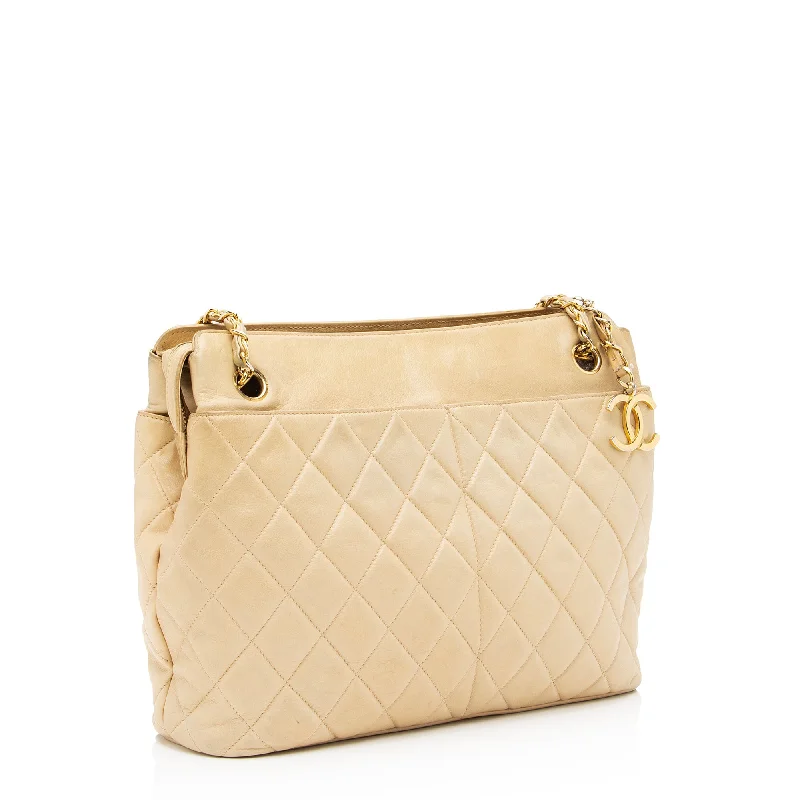 Affordable luxury bags Chanel Vintage Quilted Lambskin Shoulder Bag - FINAL SALE (23722)