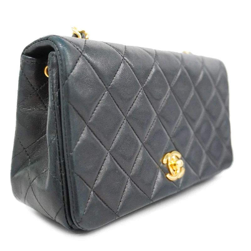 Best-selling designer bags 2025CHANEL[3ca0446] Auth  Shoulder Bag Matelasse Single Chain Lambskin Black Gold metal