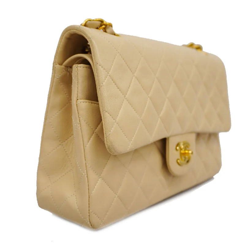 Luxury bags with exotic skinsCHANELAuth  Matelasse W Flap W Chain Women's Leather Shoulder Bag Beige