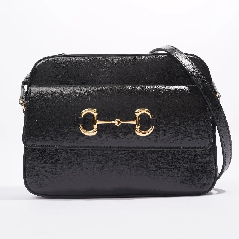 Best bags for business tripsGucci Horsebit 1955 Small Shoulder Bag Black Black Leather Small